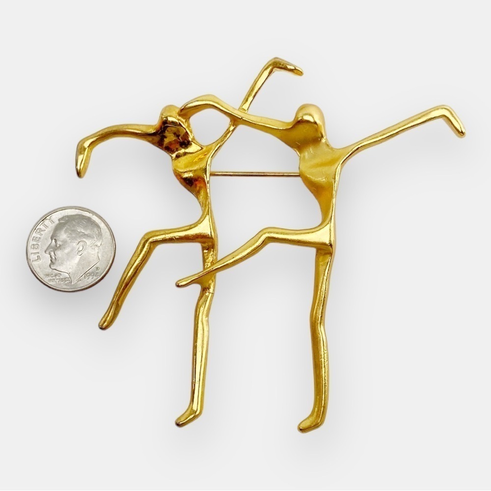 Vintage Art Sculpture Brooch - Picture 3 of 3